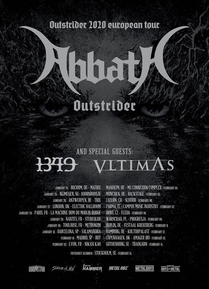 Abbath euro tour 2020