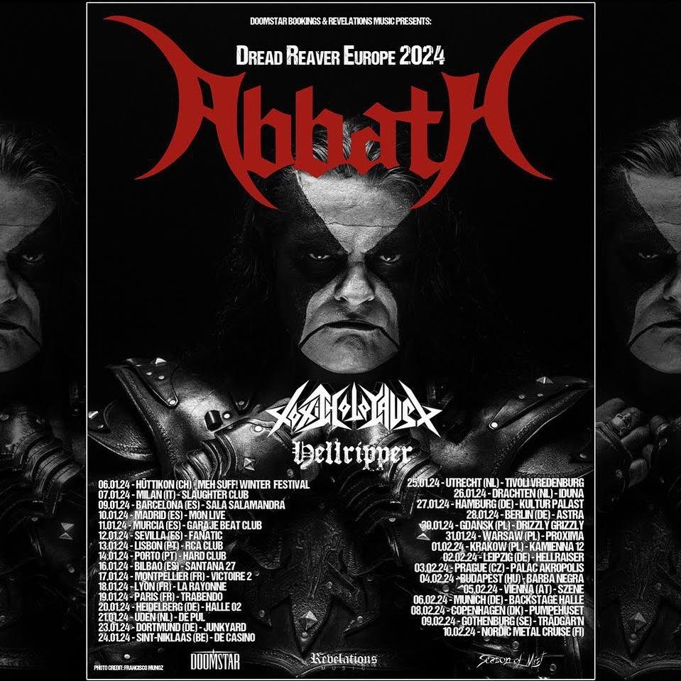 Abbath europe tour 2024