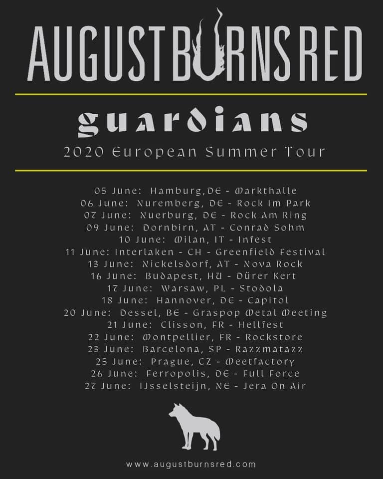 Abr 2020 european summer tour