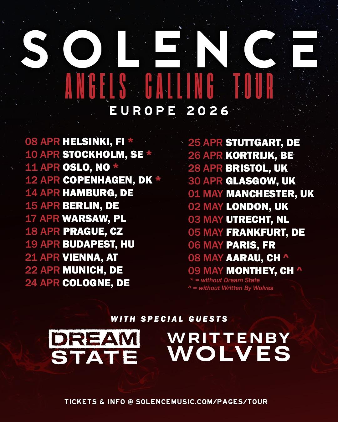 Angels calling tour 2026