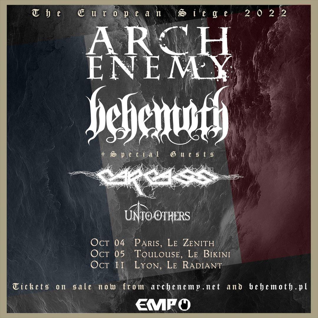 Arch enemy behemoth france 2022