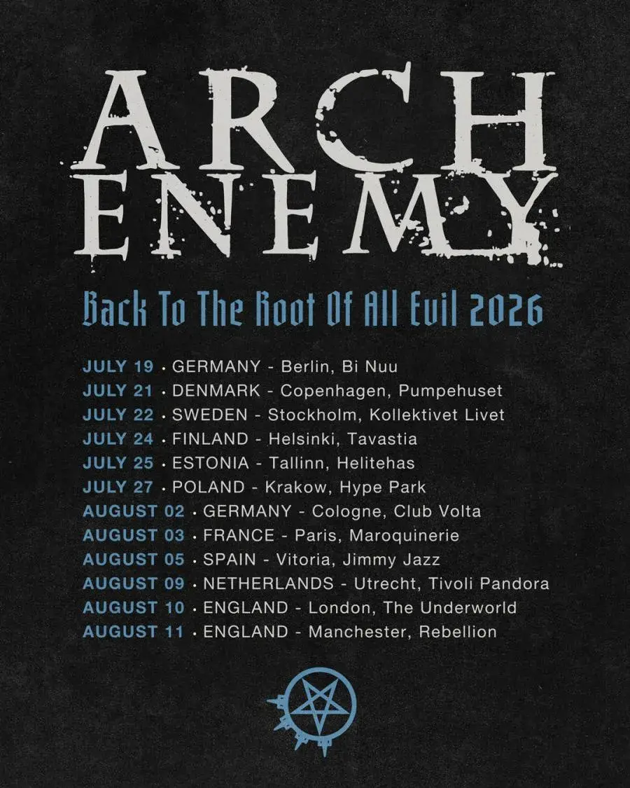 Arch enemy europe 2026