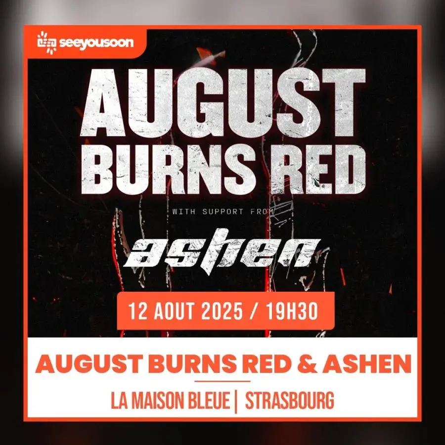 August burns red strasbourg 2025