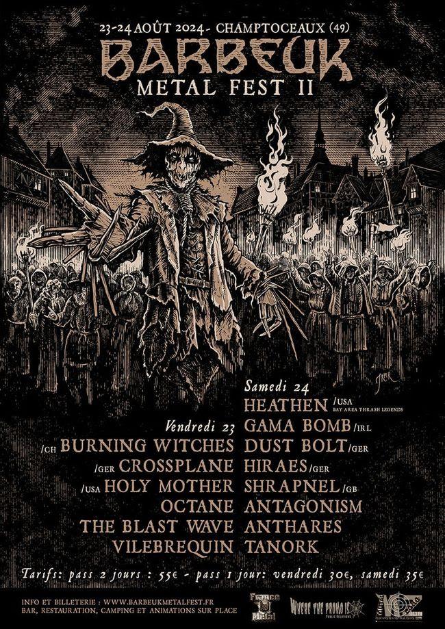 Barbeuk metal fest 2024 affiche
