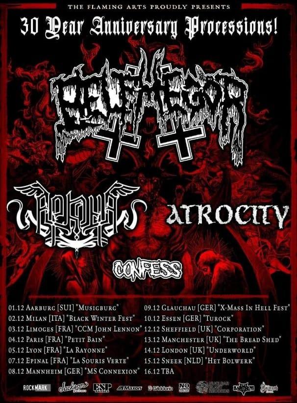 Belphegor tour december 2023