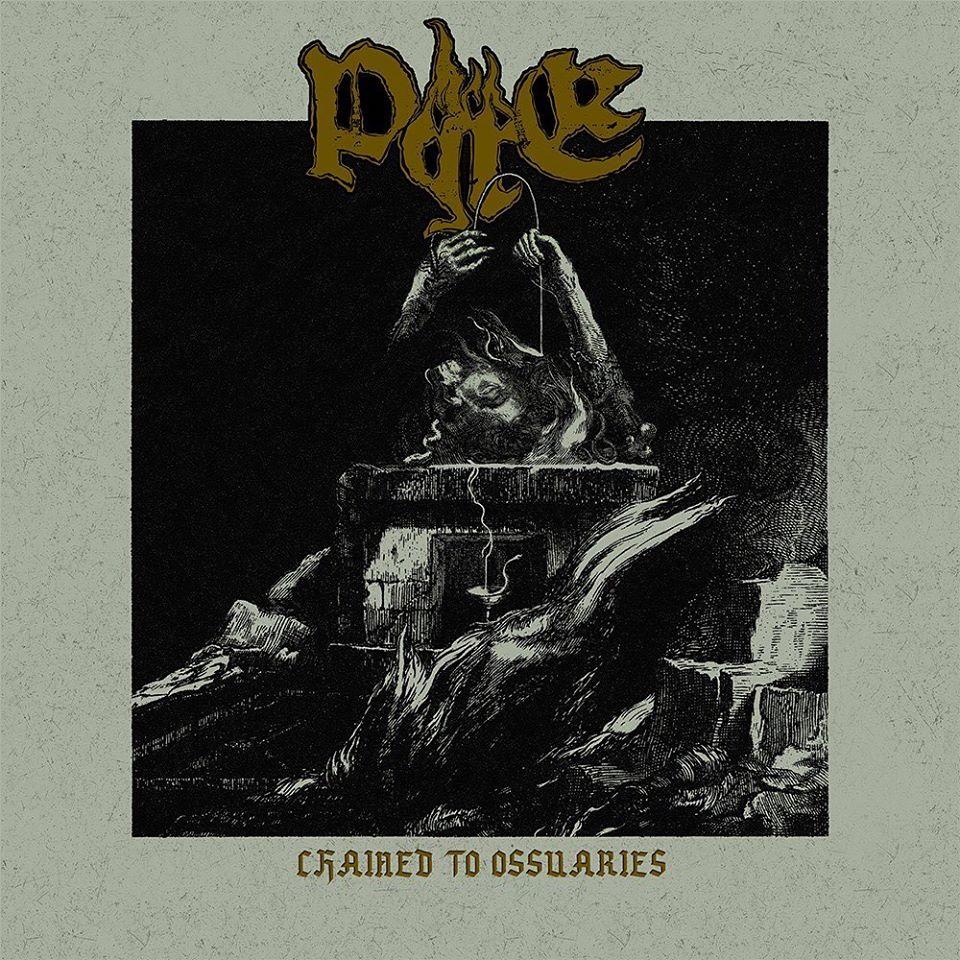 Chained to ossuaries pyre