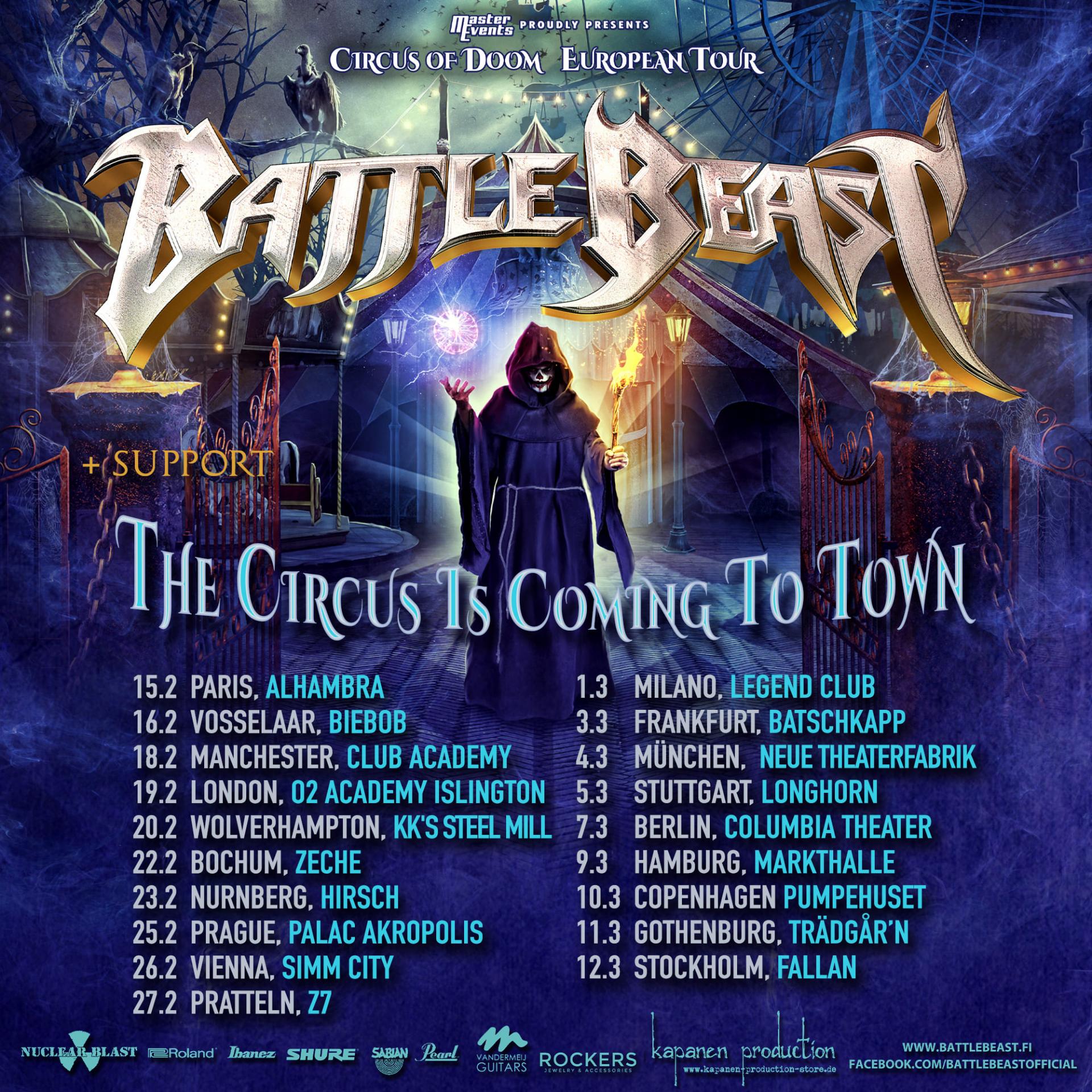 Circus of doom european tour