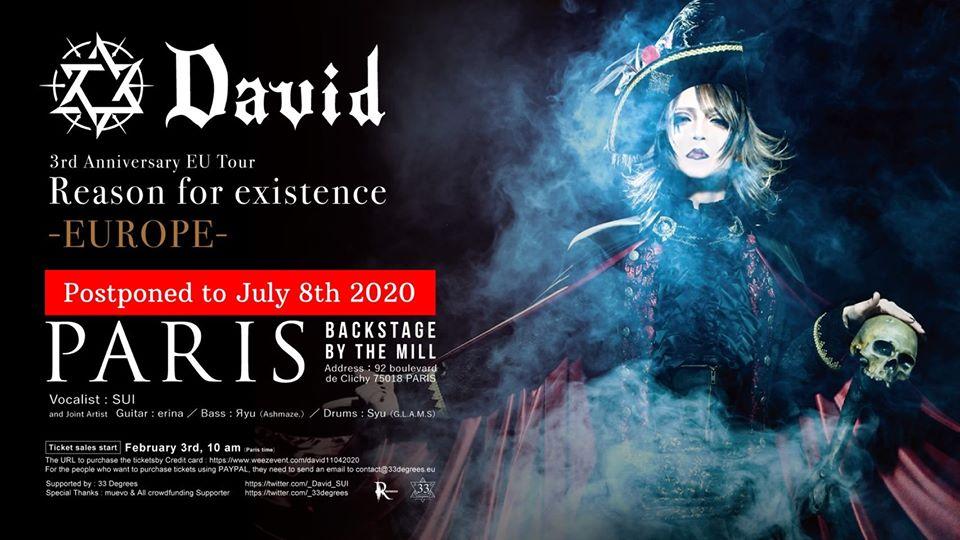 David sui solo project paris 2020 postponed