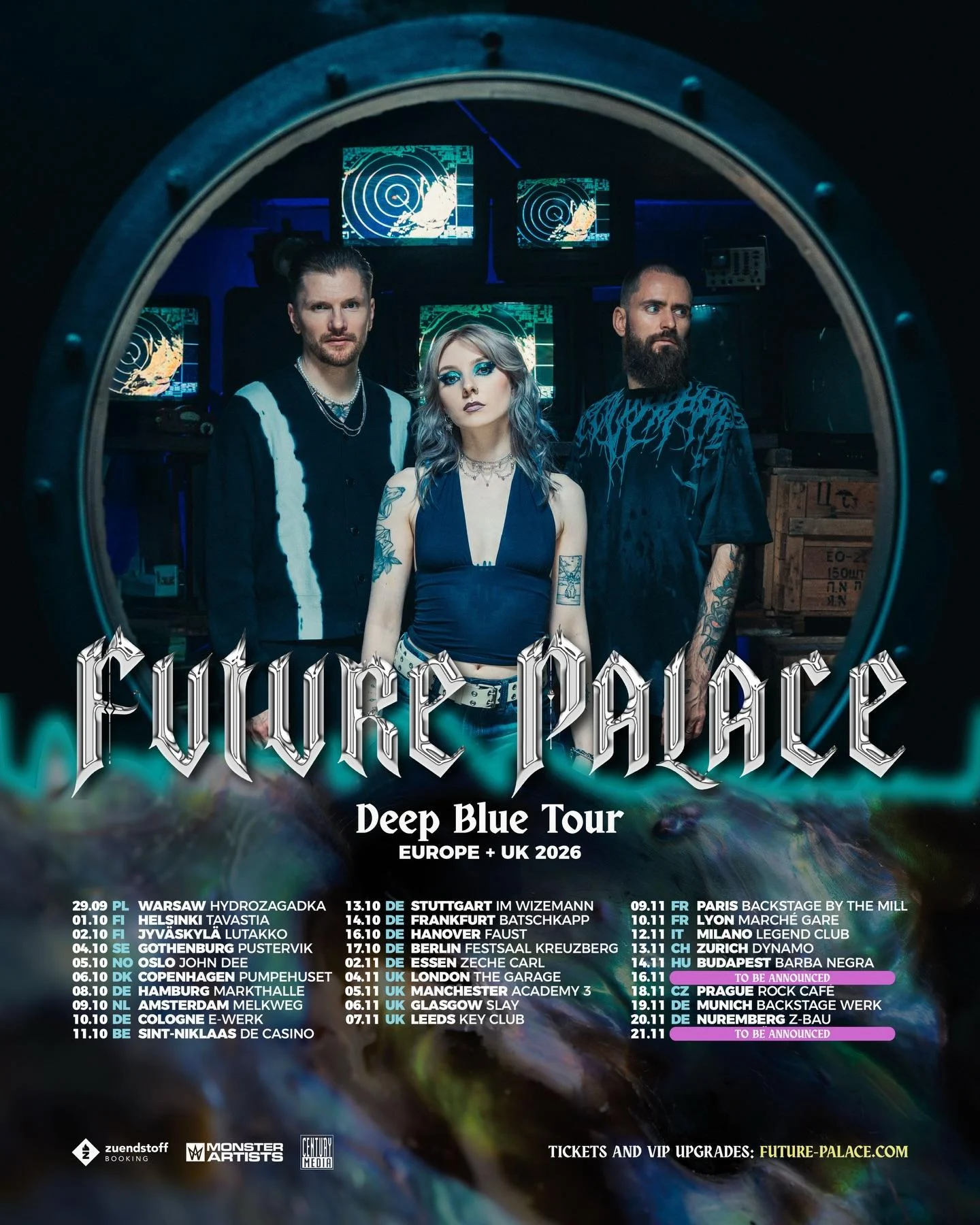 Deep blue tour europe uk 2026