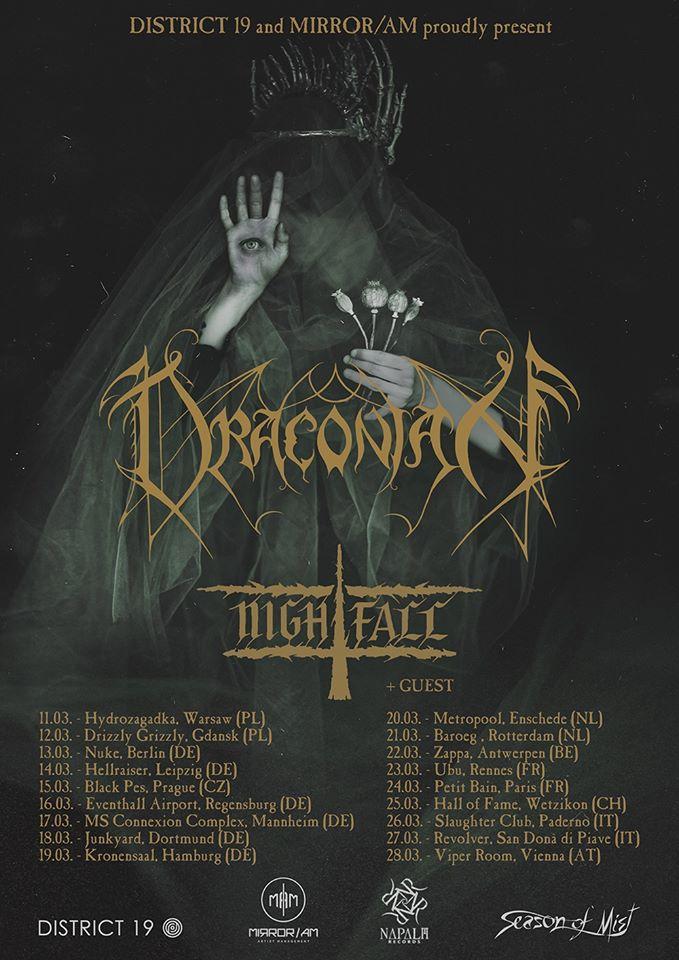 Draconian european tour 2021