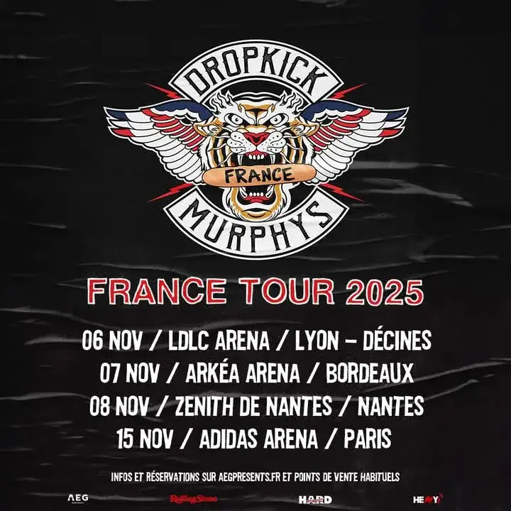 Dropkick murphys france 2025