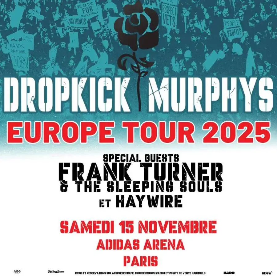 Dropkick murphys paris 2025