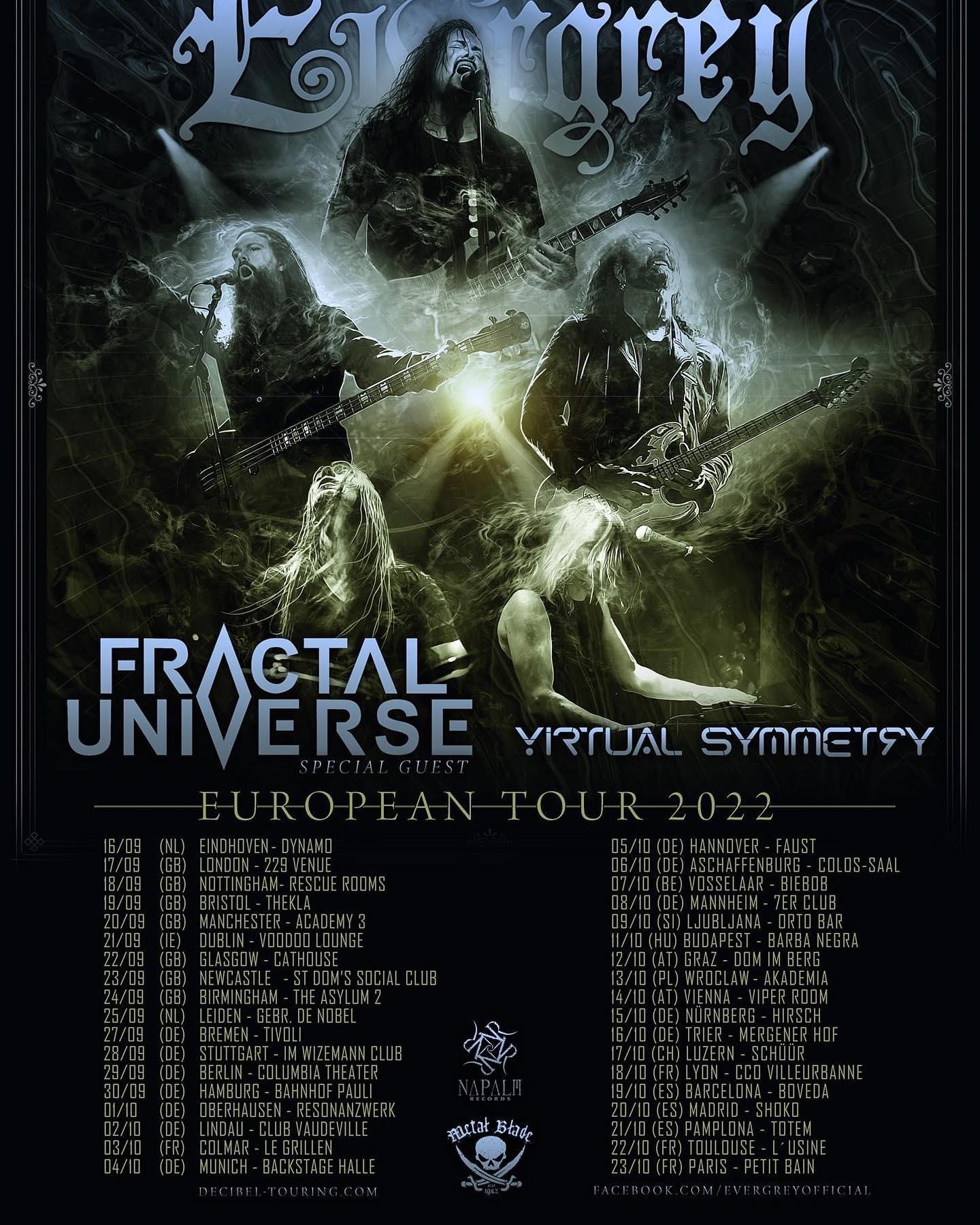Evergrey euro tour 2022