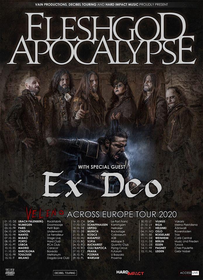 Fleshgod apocalypse europe tour 2020