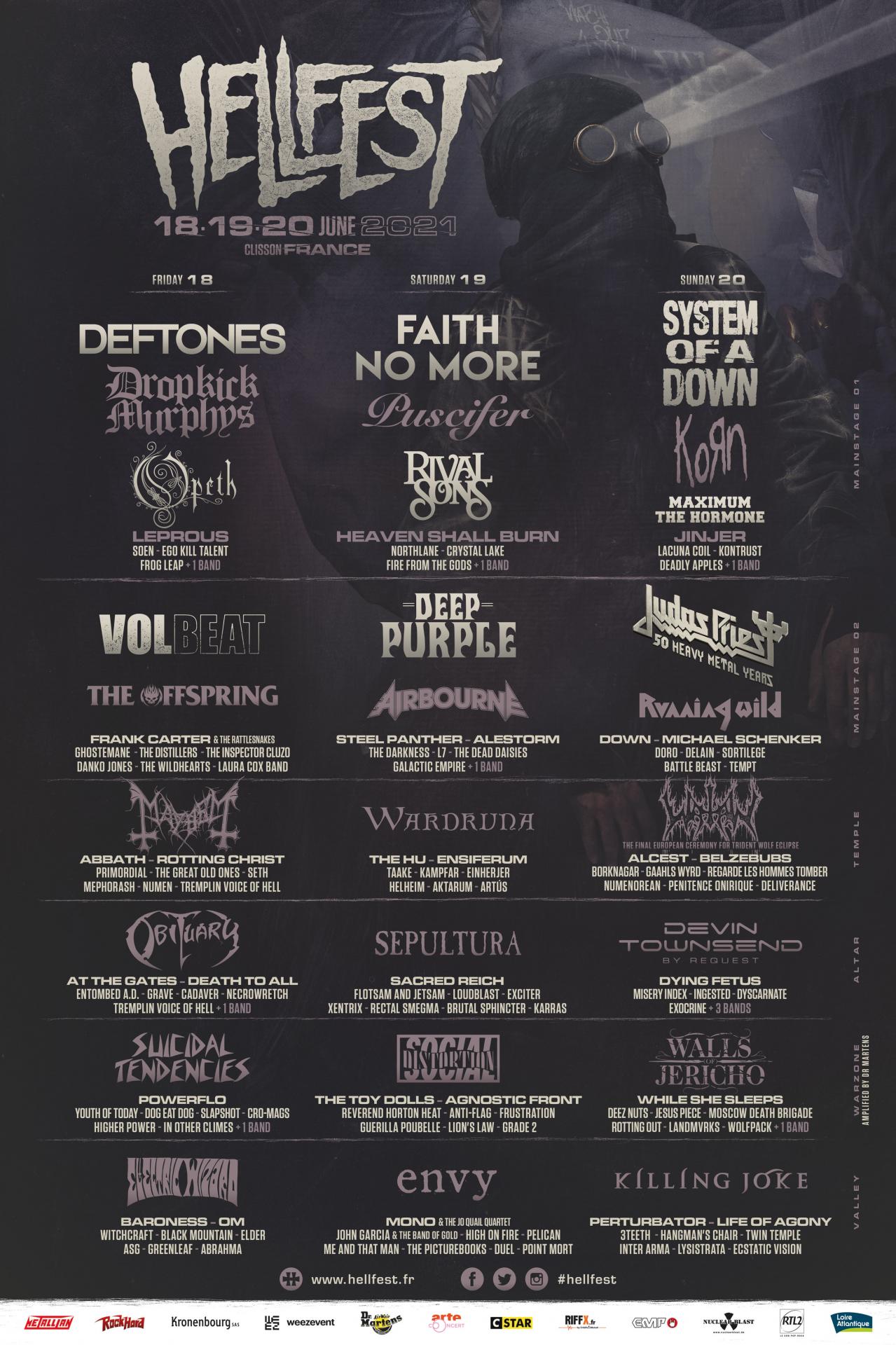Hellfest 2021 line up