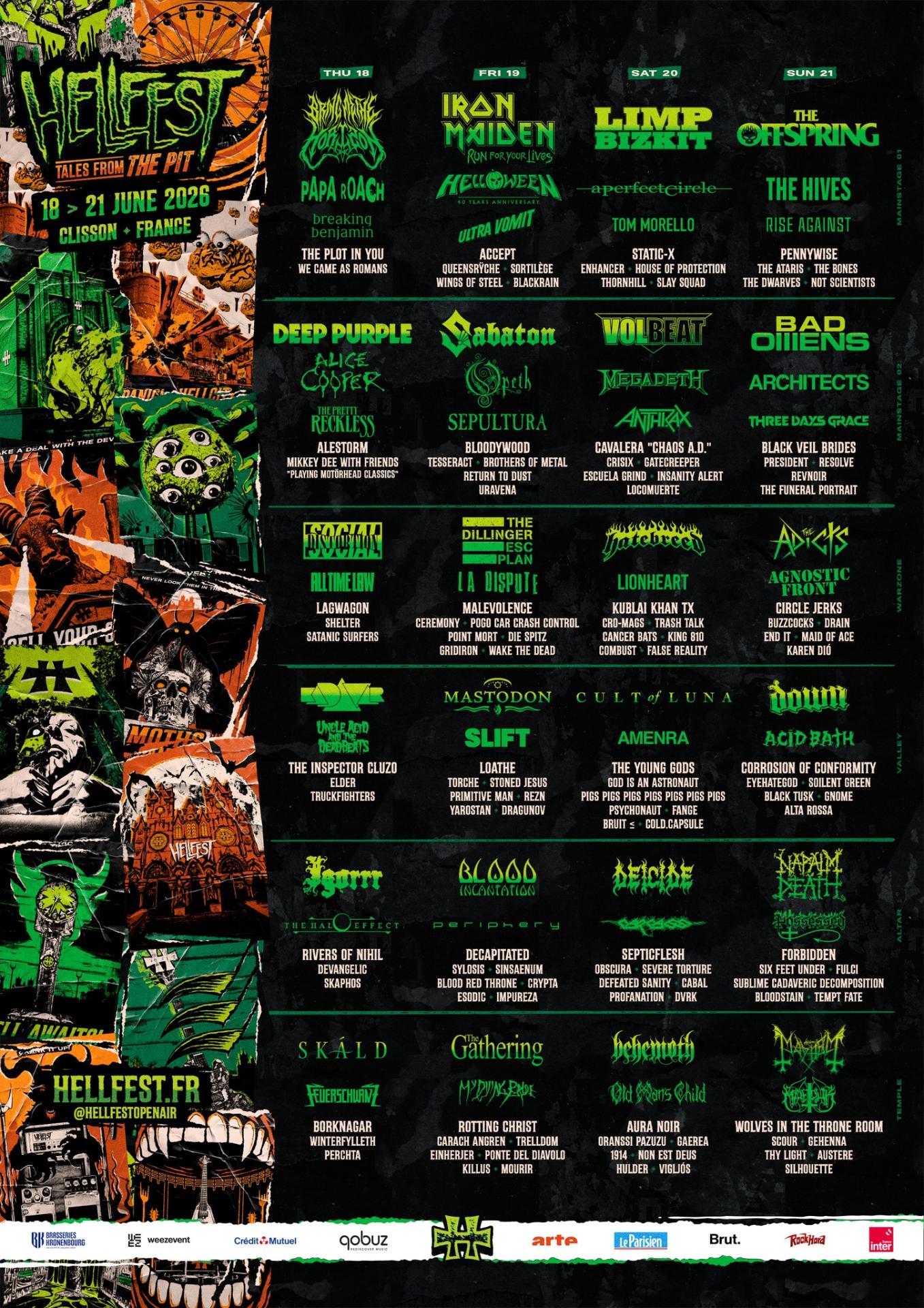 Hellfest 2026 full line up