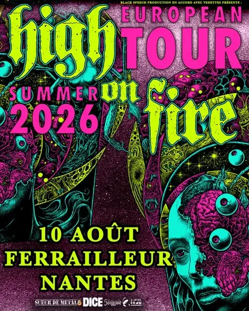 High on fire nantes 2026