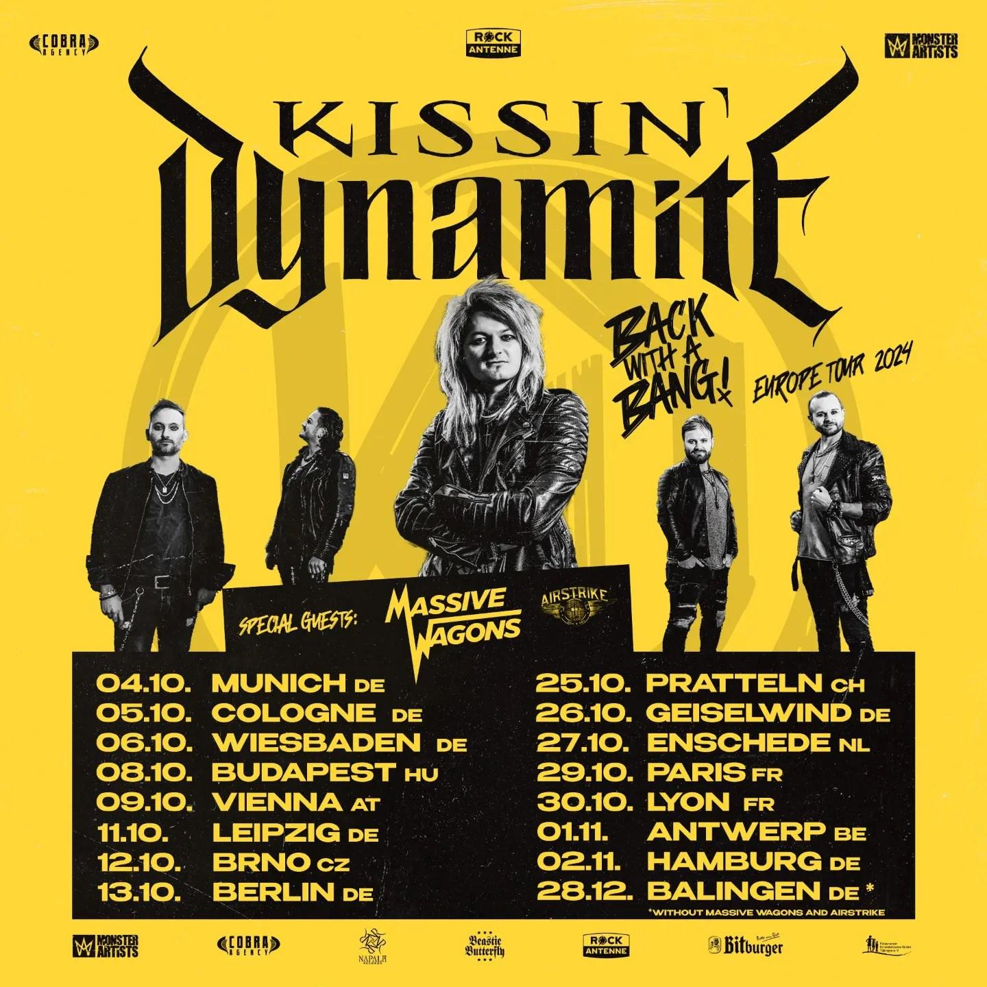 Kissin dynamite eu tour 2024