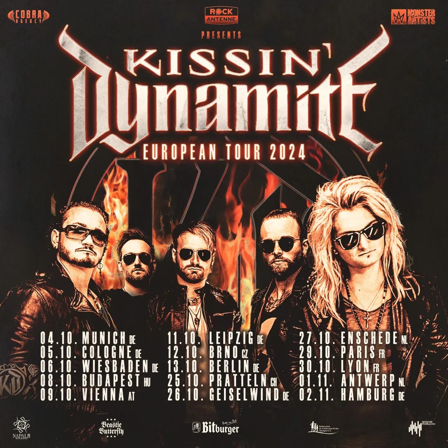 Kissin dynamite european tour 2024