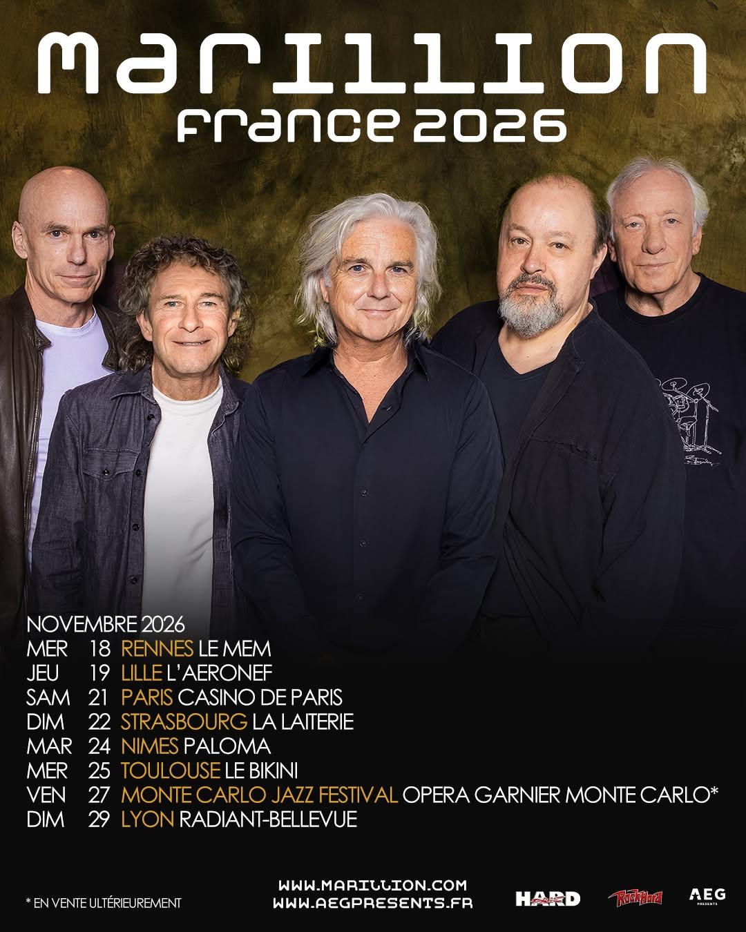 Marillion france 2026