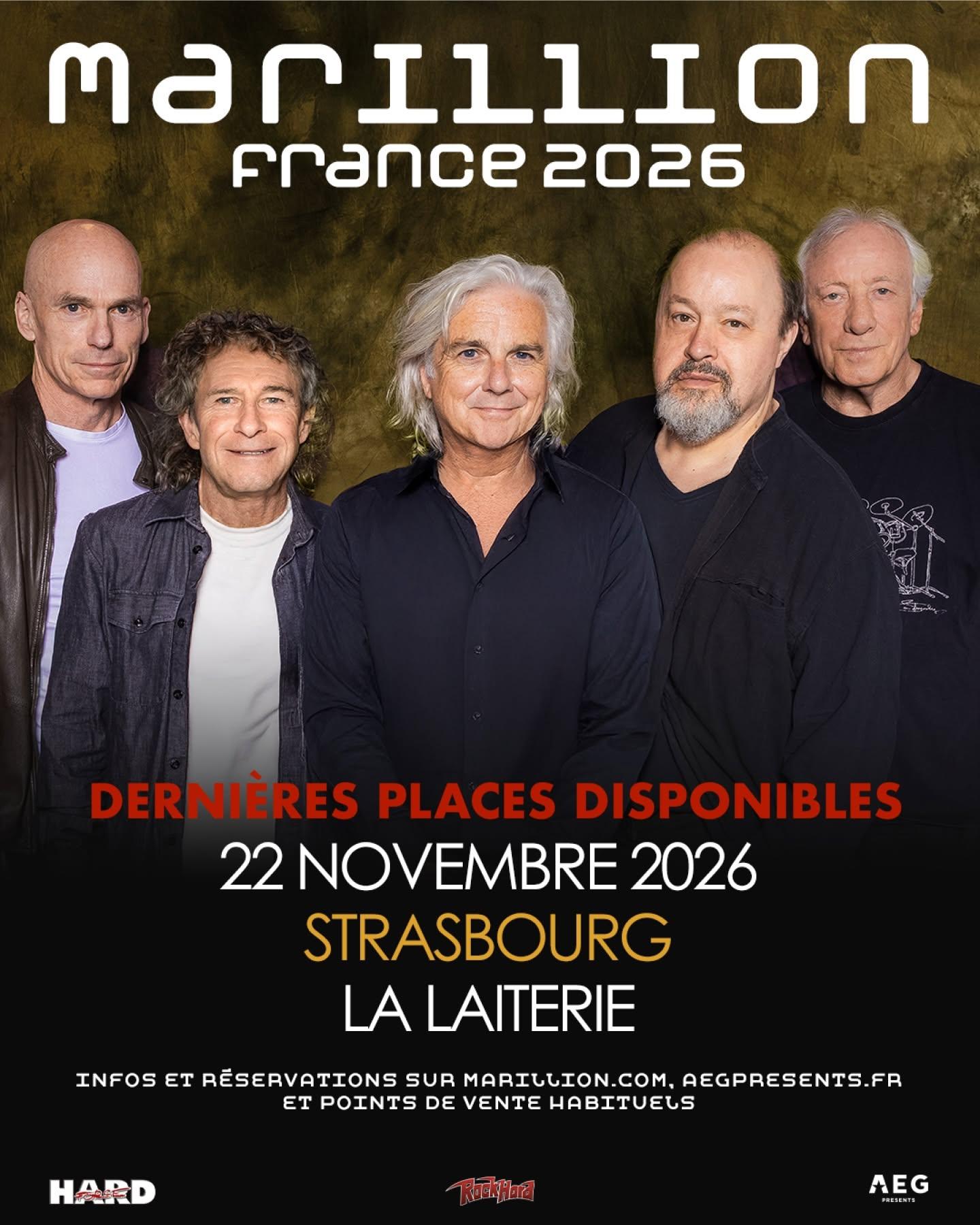 Marillion strasbourg 2026