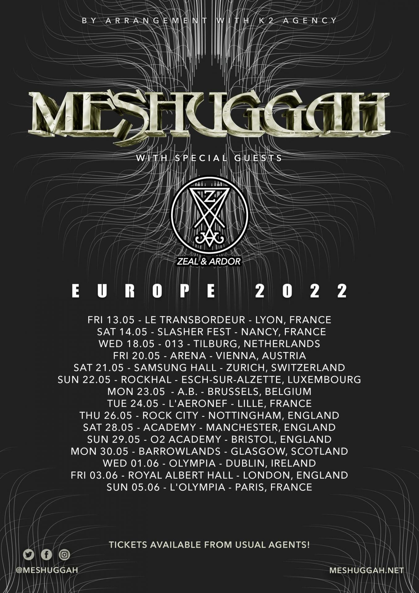 Meshuggah tour 2022