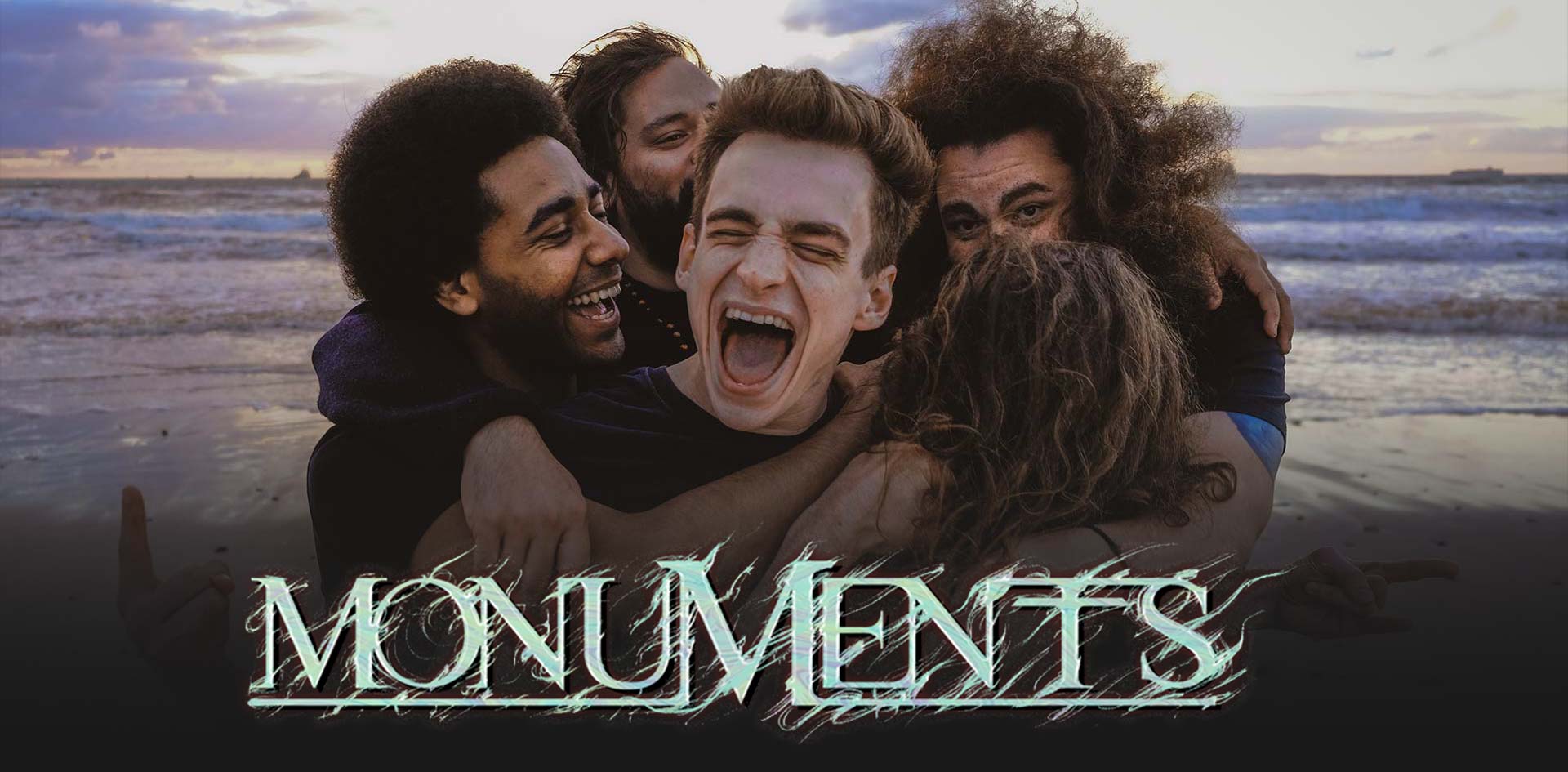 Monuments band promo banner logo thin