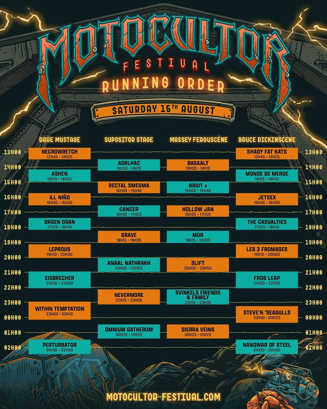 Motocultor 2026 saturday