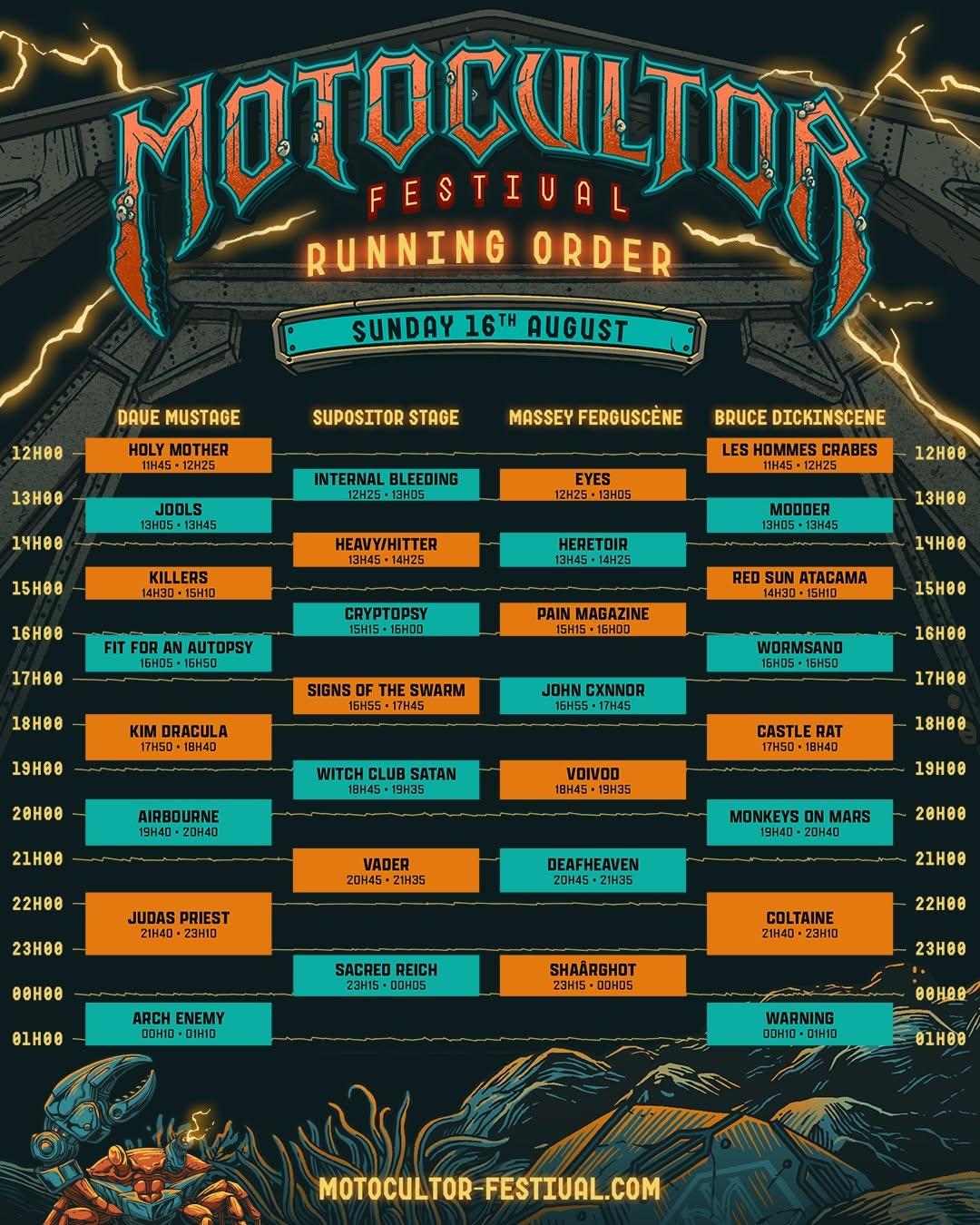 Motocultor 2026 sunday