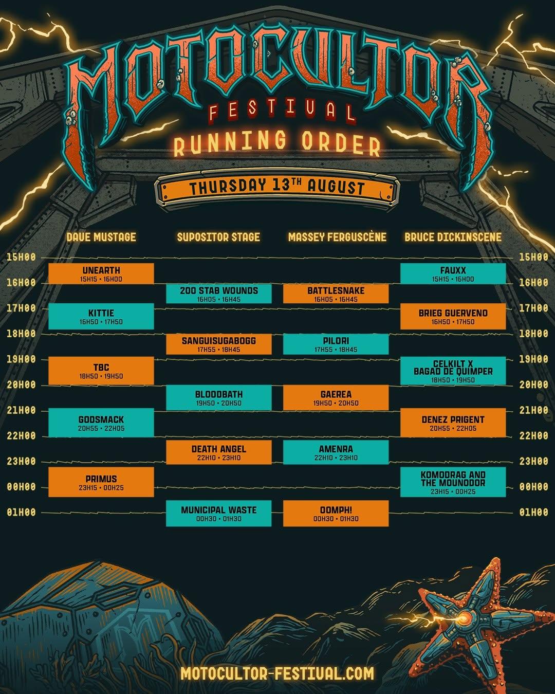 Motocultor 2026 thursday