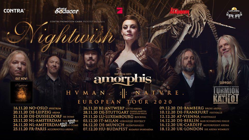 Nightwish european tour 2020