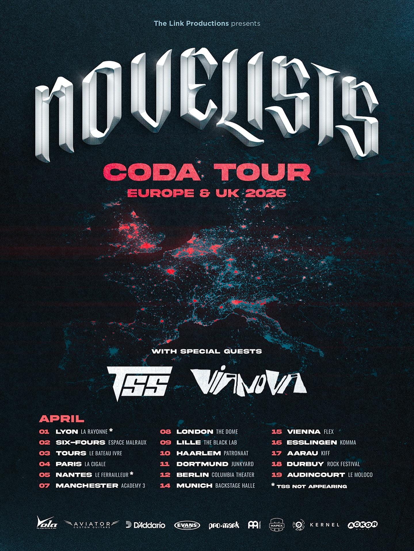 Novelists code tour 2026