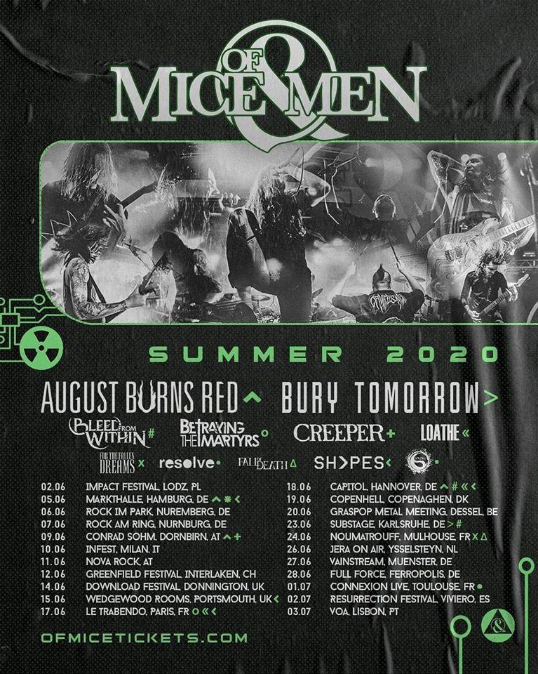 Of mice men summer tour 2020