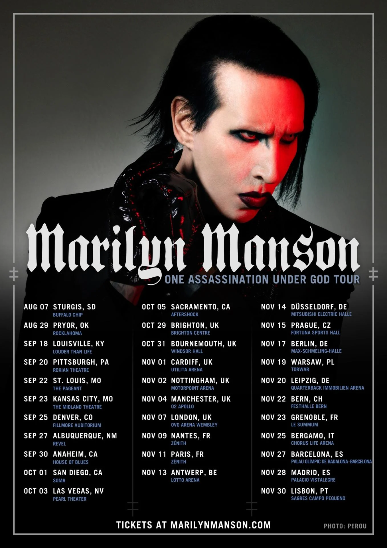 One assassination under god tour