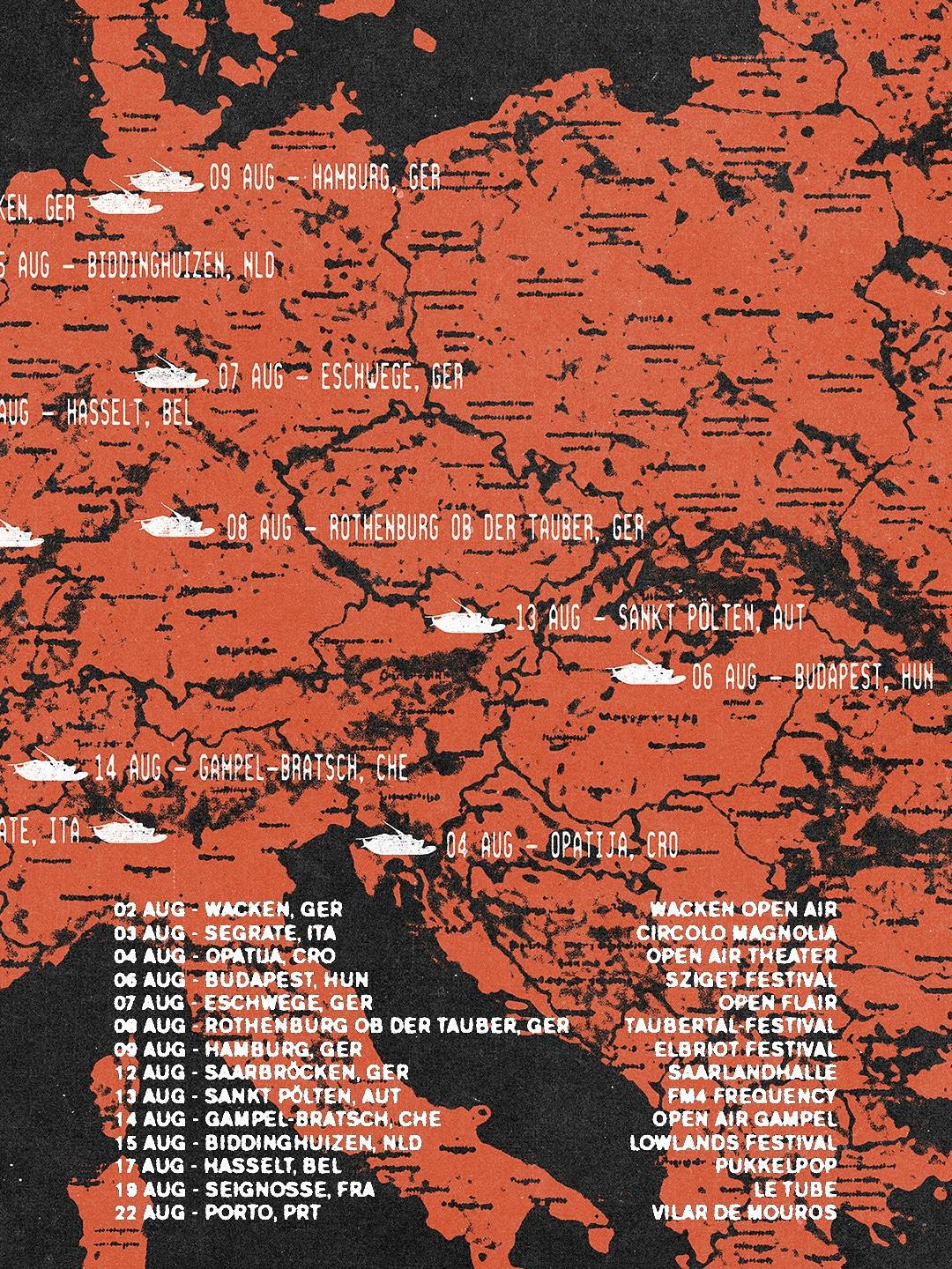 Papa roach eu summer tour 2025