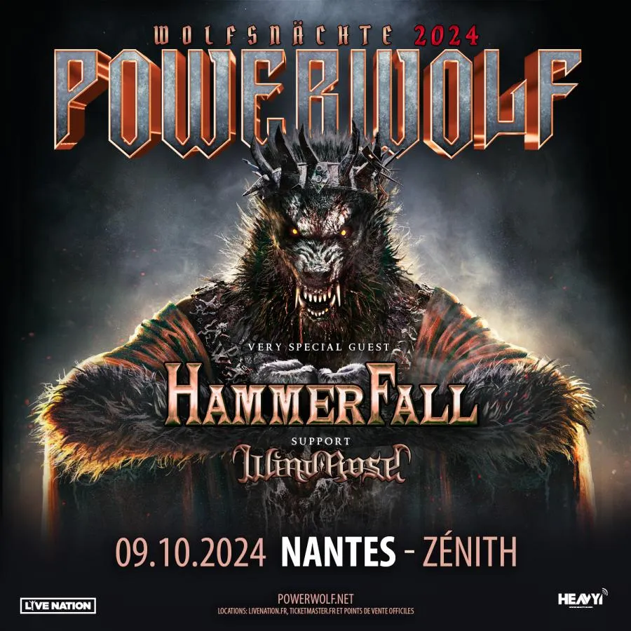 Powerwolf nantes 2024
