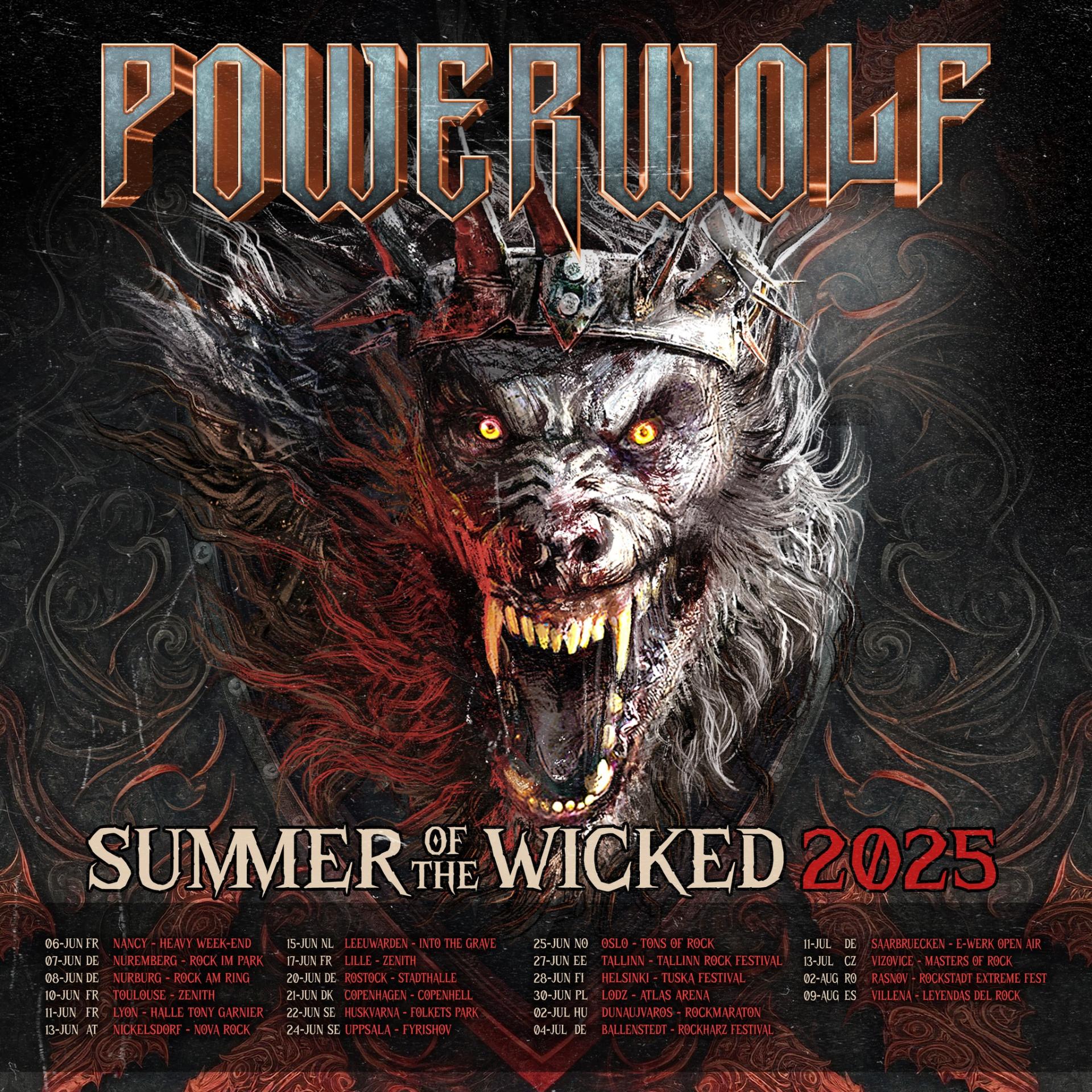 Powerwolf summer of the wicked 2025