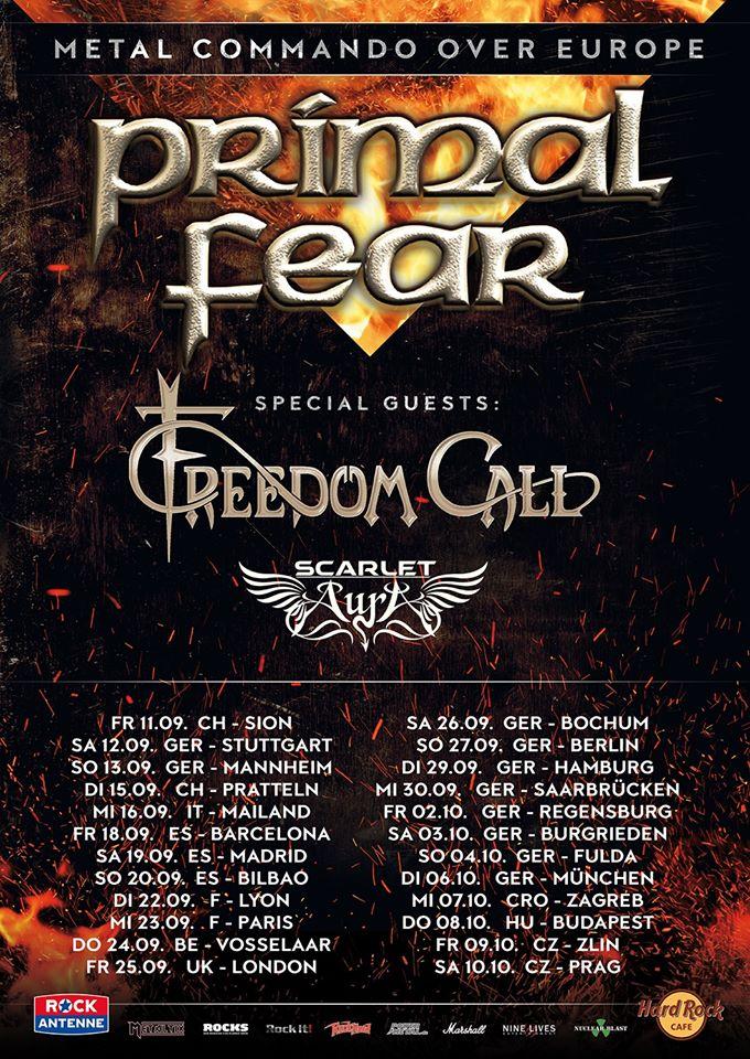 Primal fear europe tour 2020