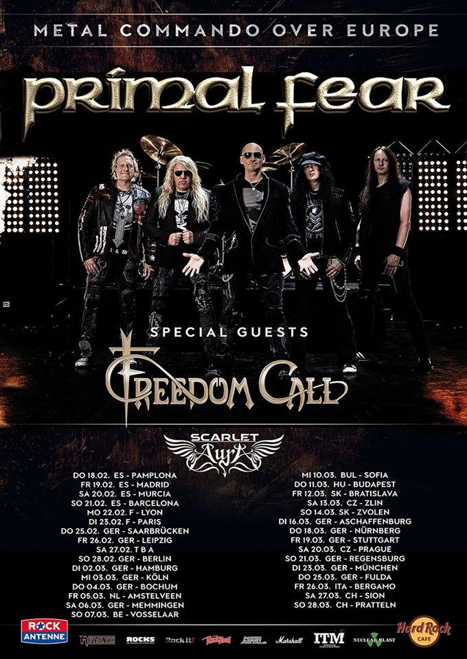 Primal fear european tour 2021
