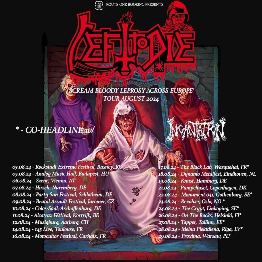 Scream bloody leprosy accros europe aug 24