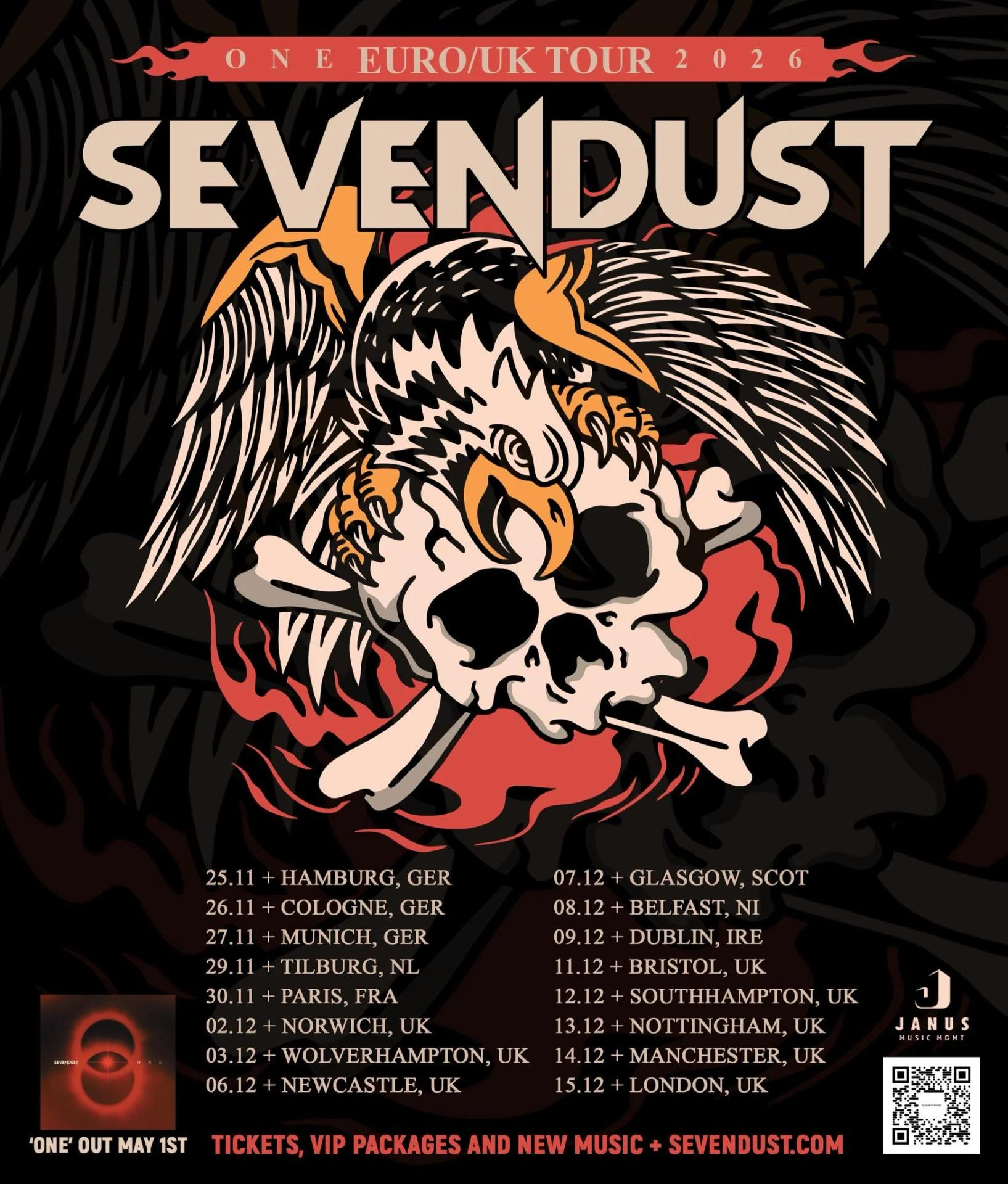 Sevendust one eu uk tour