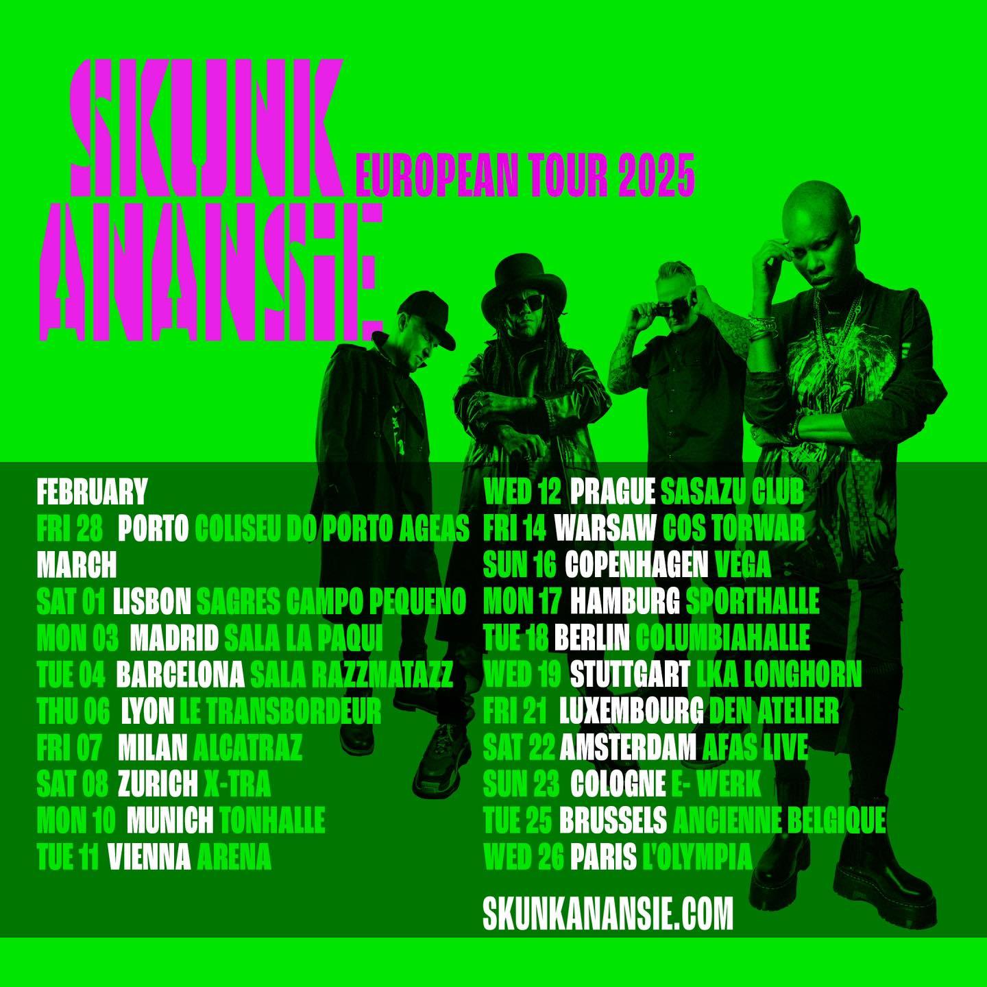 Skunk anansie europe 2025