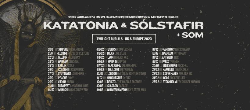 Solstafir katatonia euro tour 2023