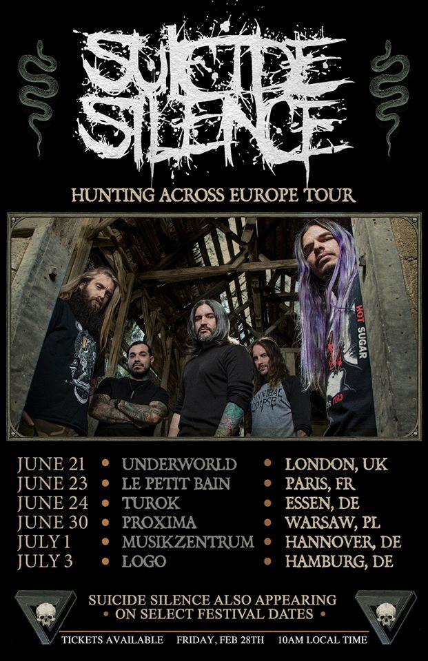 Suicide silence europe tour 2020