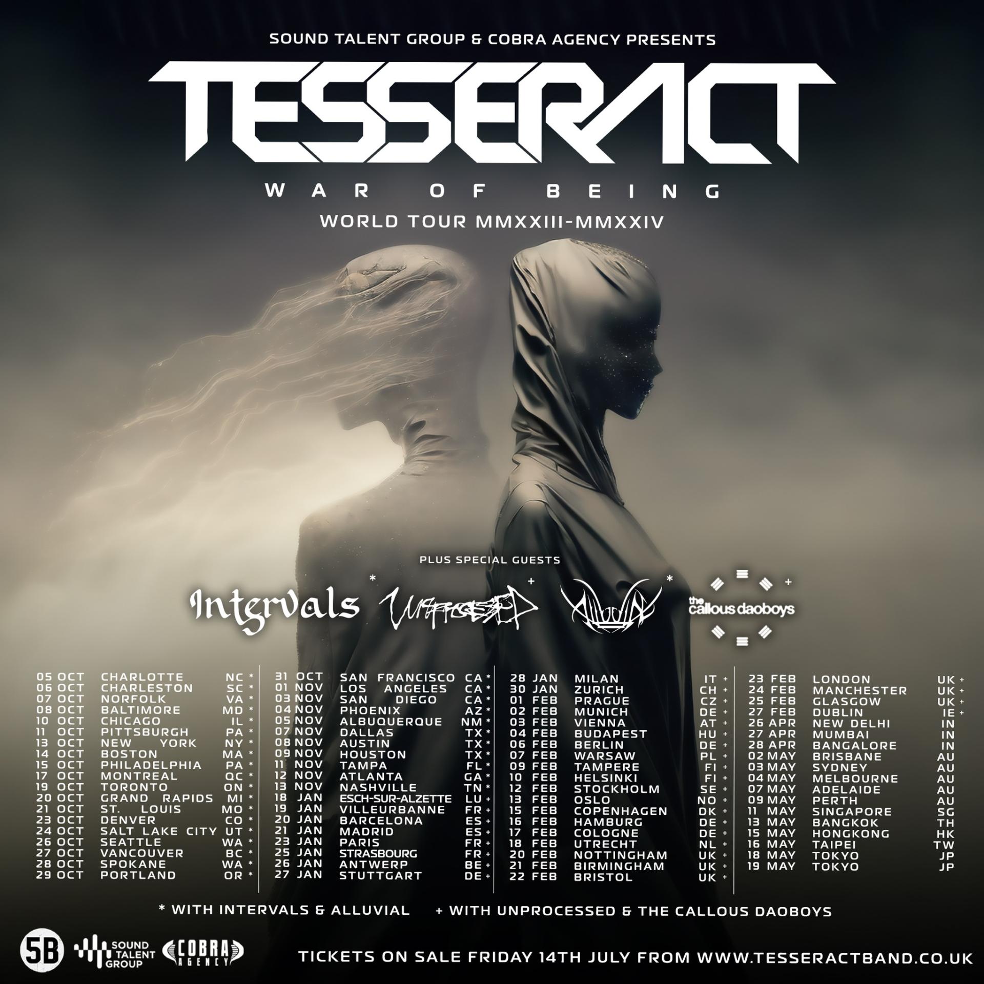 Tesseract world tour 24