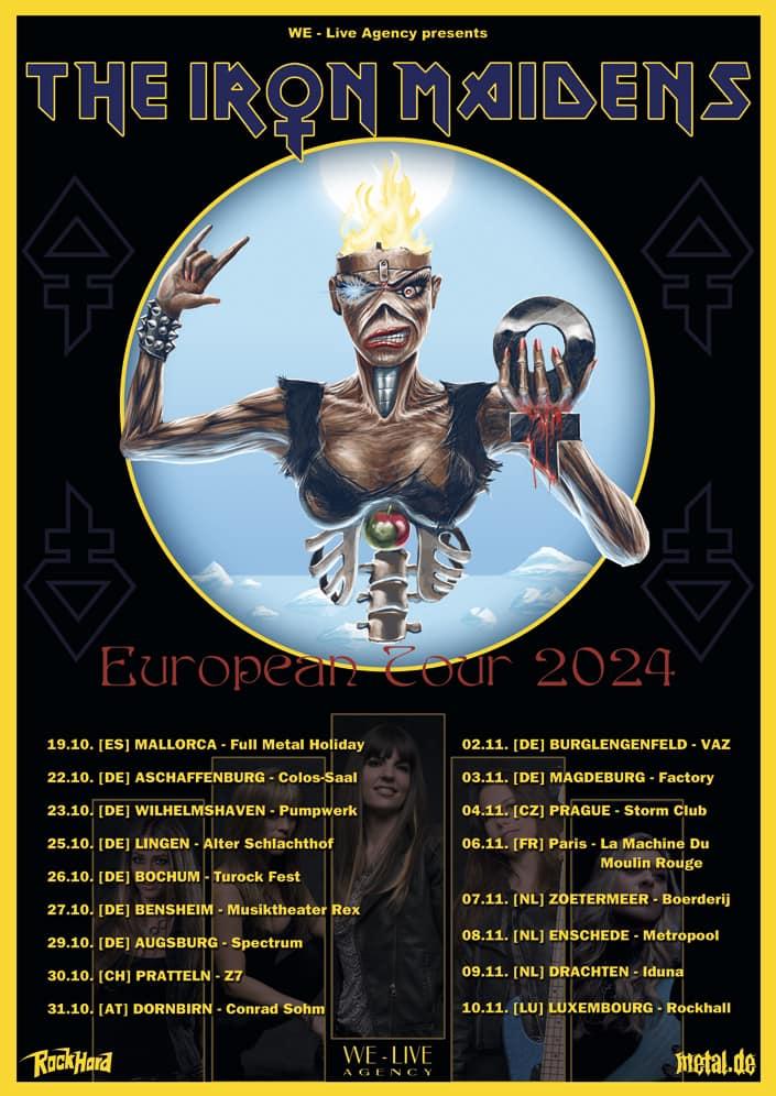 The iron maidens eu tour 2024