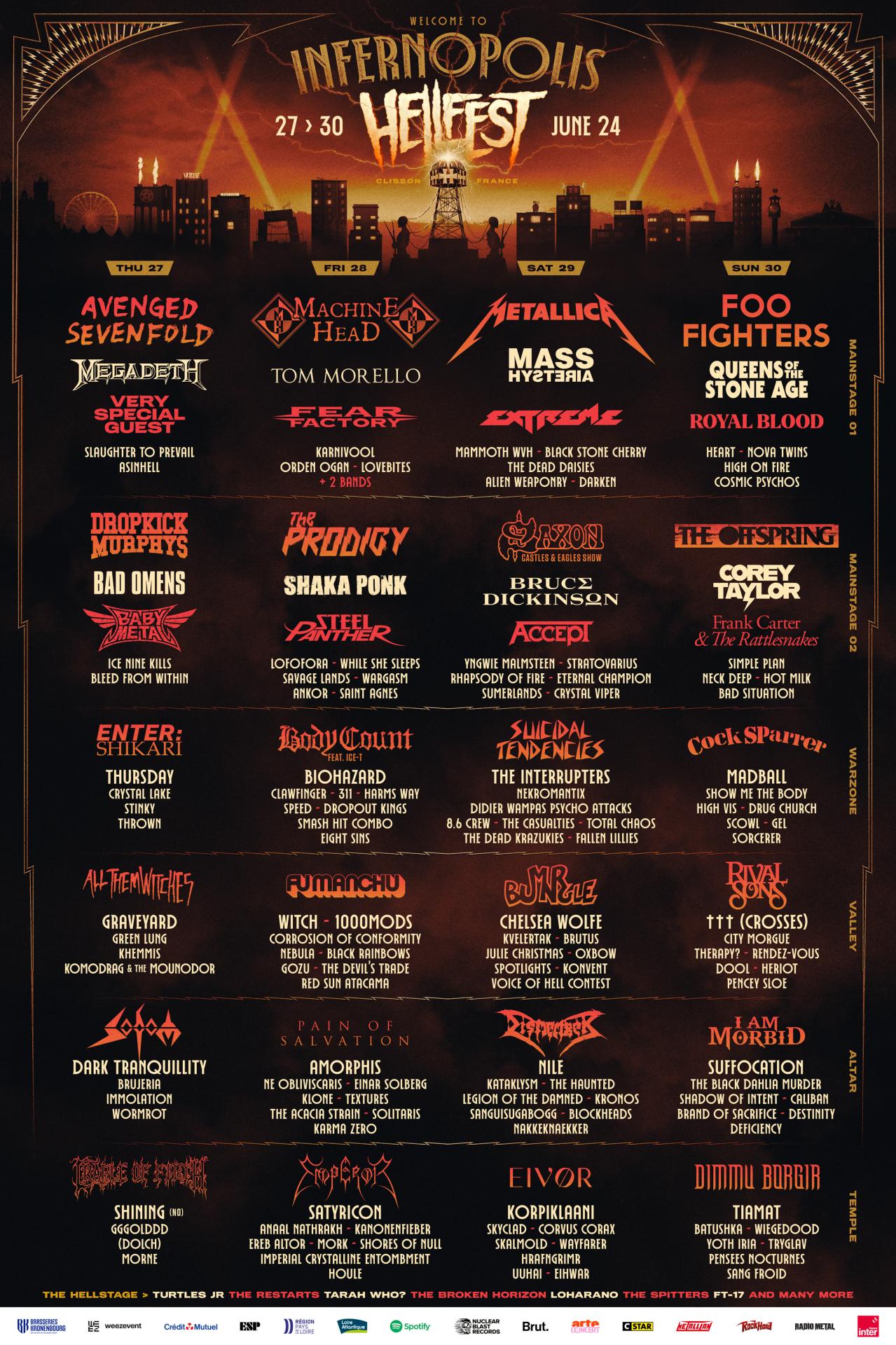 Hellfest 2024 affiche