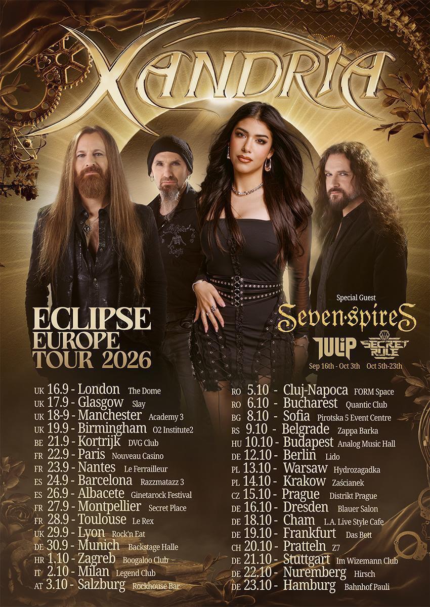 Xandria tour dates