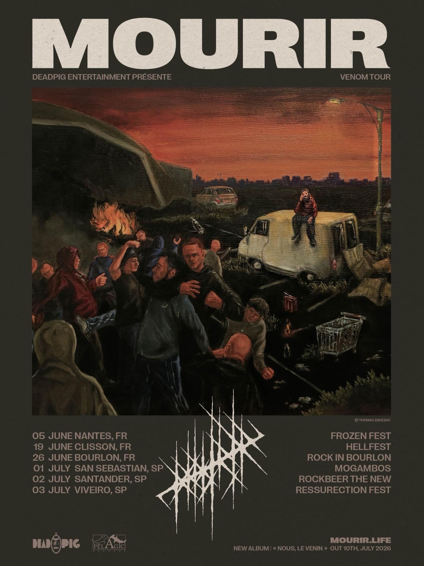 Mourir tour 2026