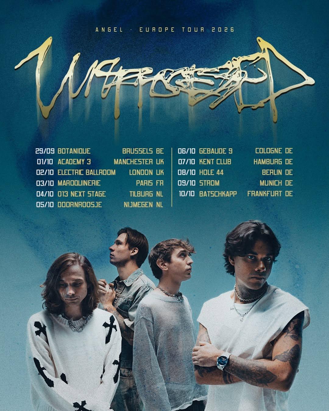 Unprocessed angel europe tour 2026